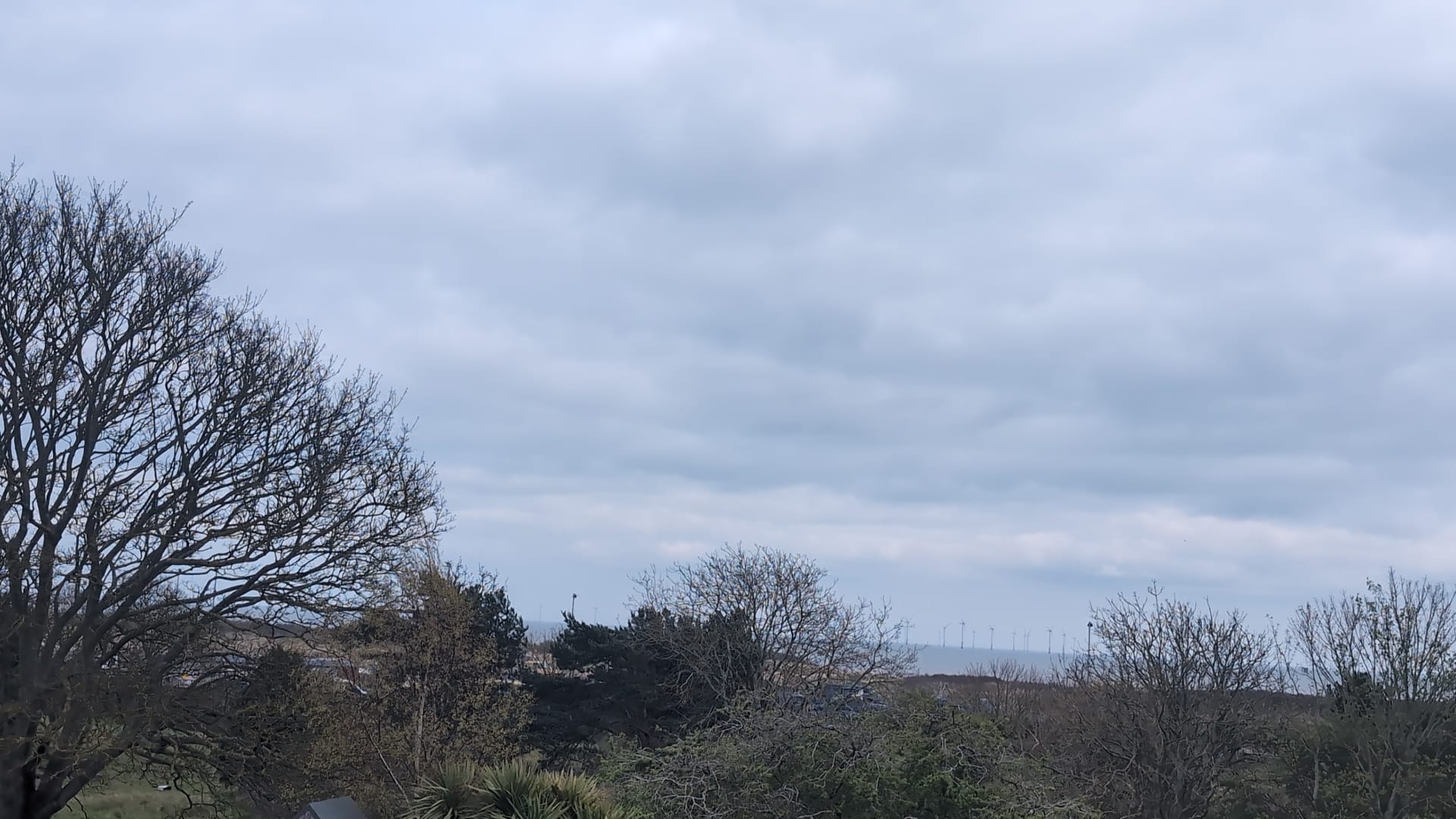 Sea view from window